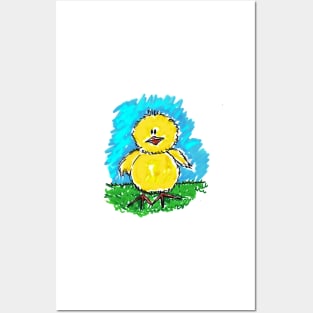 Funny and naughty chick, start the day doing his adventures Posters and Art